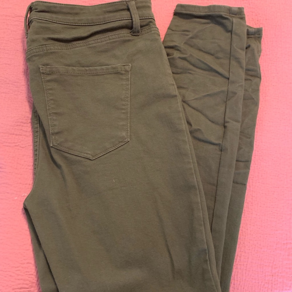 Talbots high rise begging ankle - Olive Sz 8